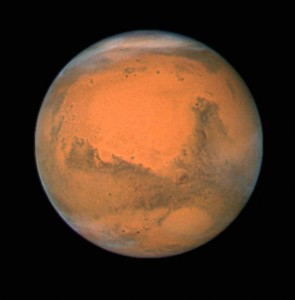 Planet mars from Space